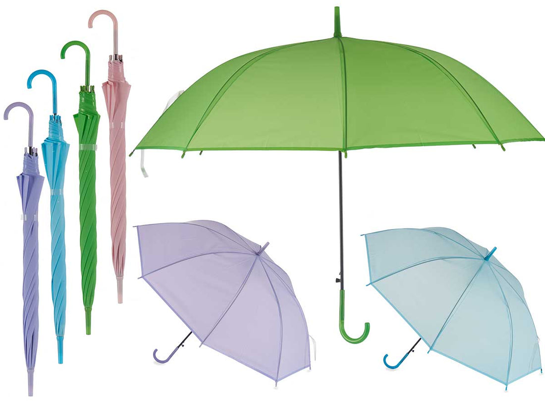 Children S Umbrella Set 4 Solid Colors