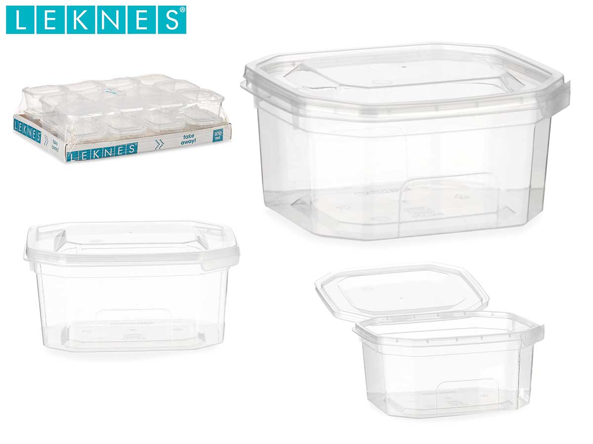 Rectangular Plastic Lunch Box 370Ml