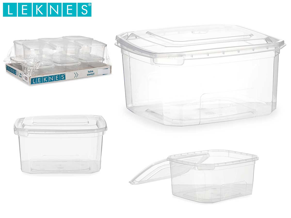 Rectangular Plastic Lunch Box 1000Ml