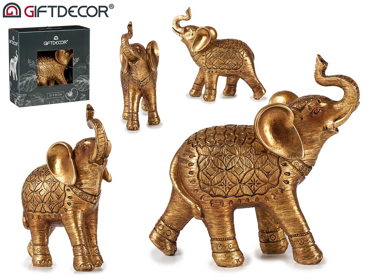 Elephant Resin Medium Golden