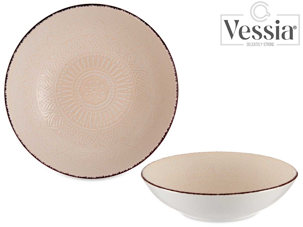 Plato Sopero Relieve Beige 20Cm