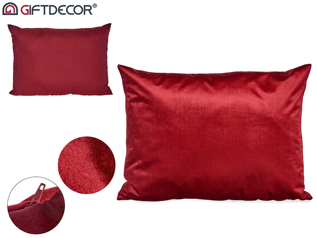 Red Velvet Cushion 60 x 45 cm