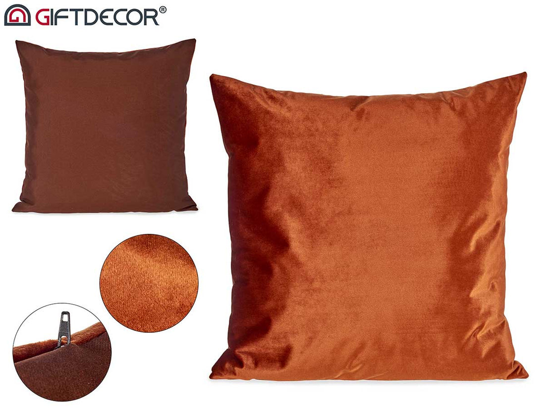 Orange Velvet Cushion 60 x 60 cm