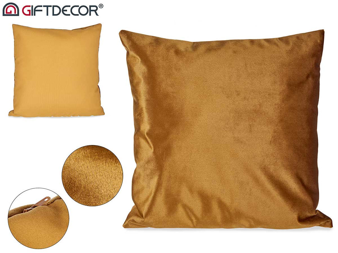 Gold Velvet Cushion 45 x 45 cm