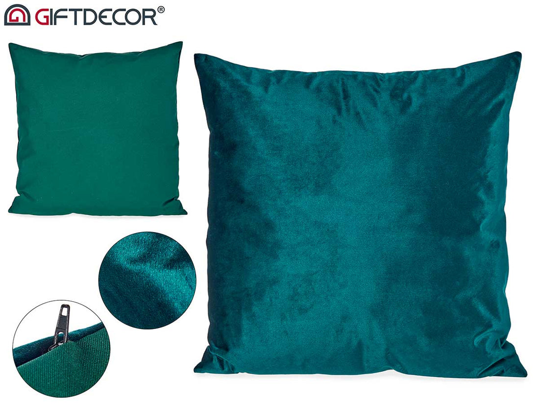 Blue Petrol Velvet Cushion 60 x 60 cm