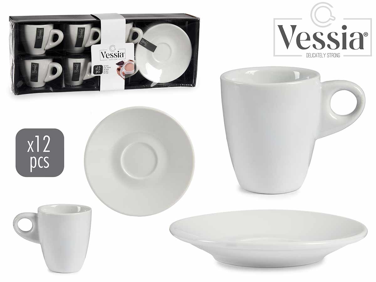 Set 6 Tazas Y Platillo 90 Ml