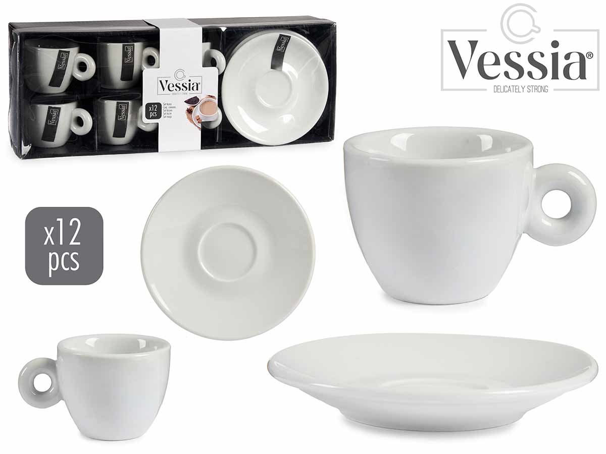 Set 6 Cups And Saucer 90 Ml