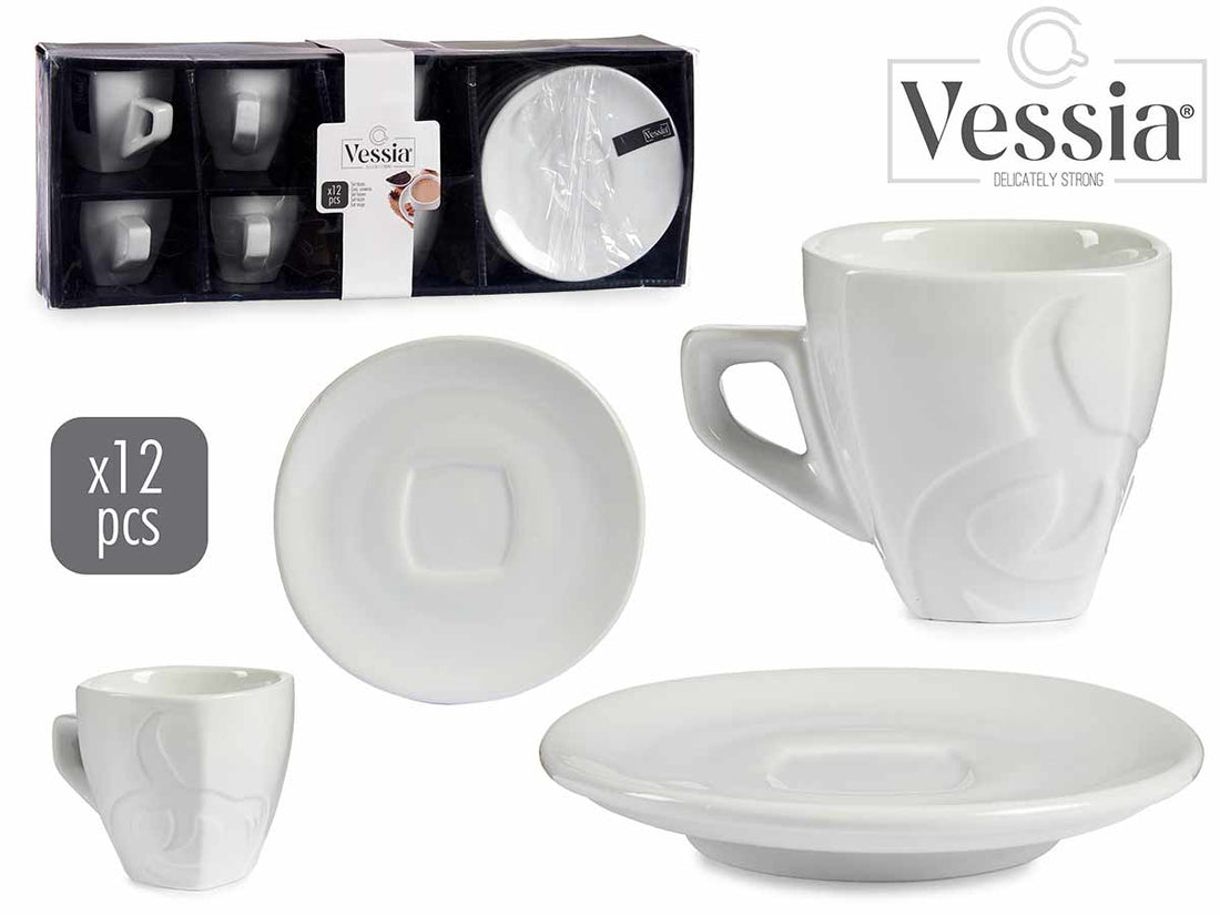 Set 6 Cups And Saucer 200 Ml