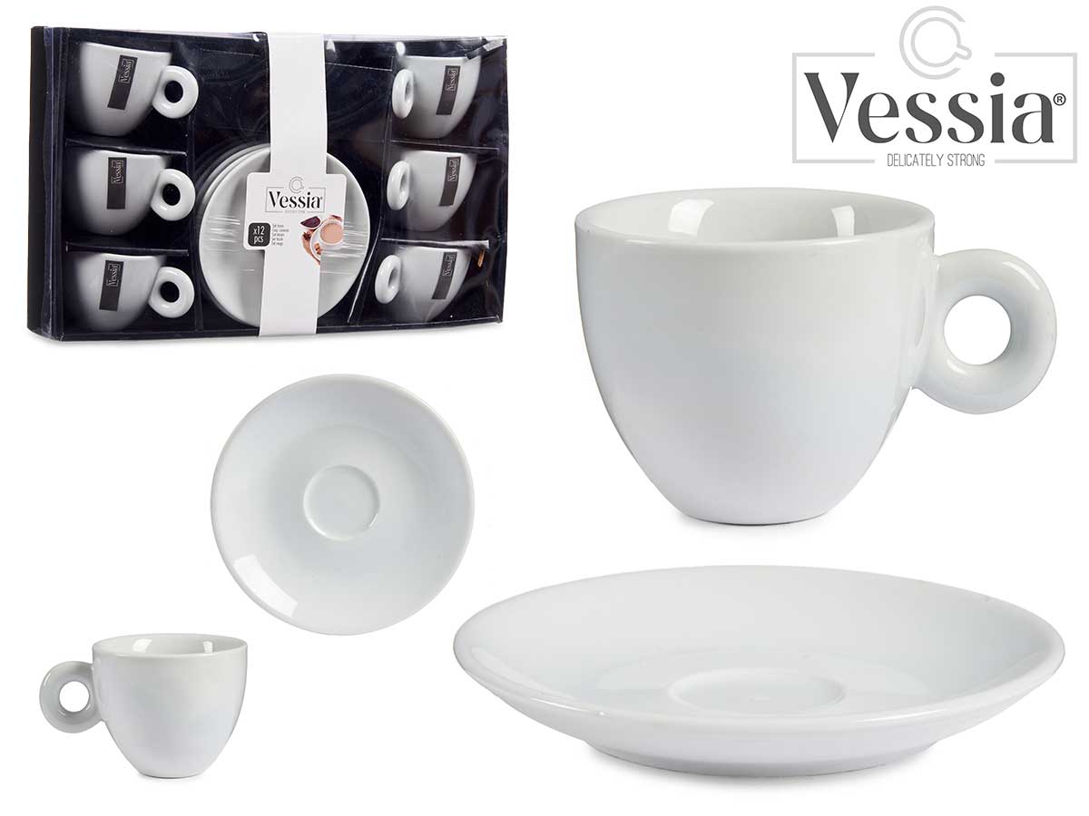 Set 6 Tazas Y Platillo 220 Ml