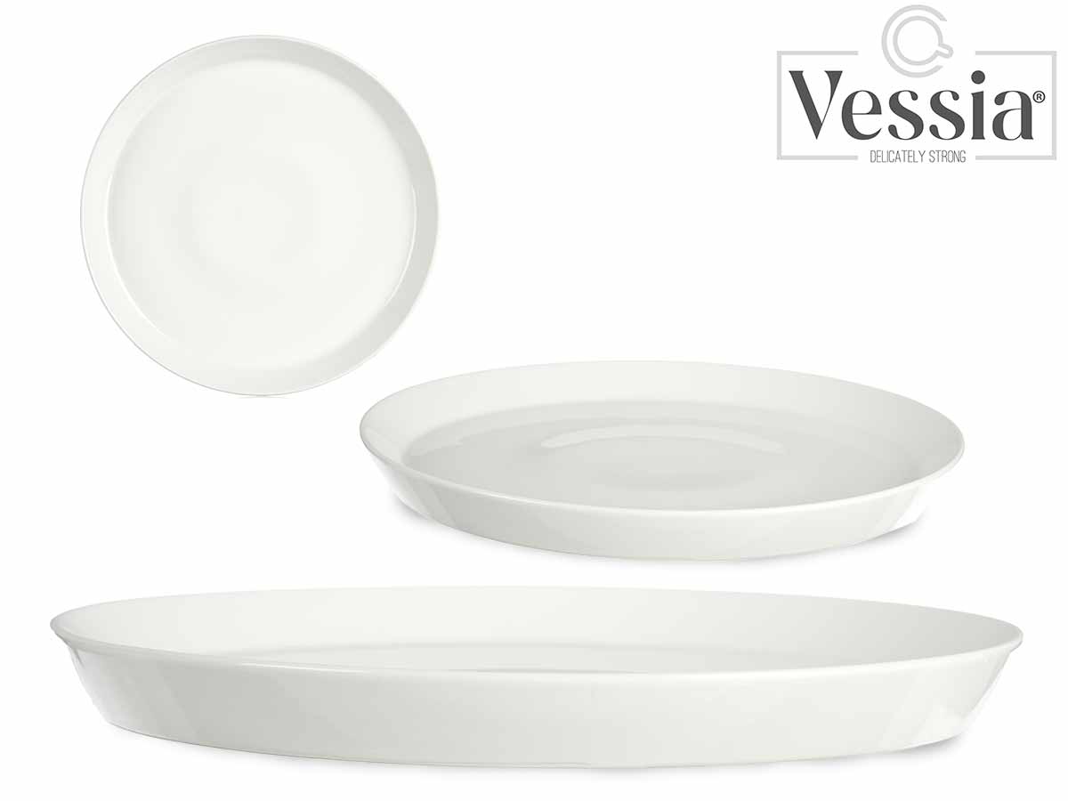 Plato Redondo Porcelana Blanco 26Cm