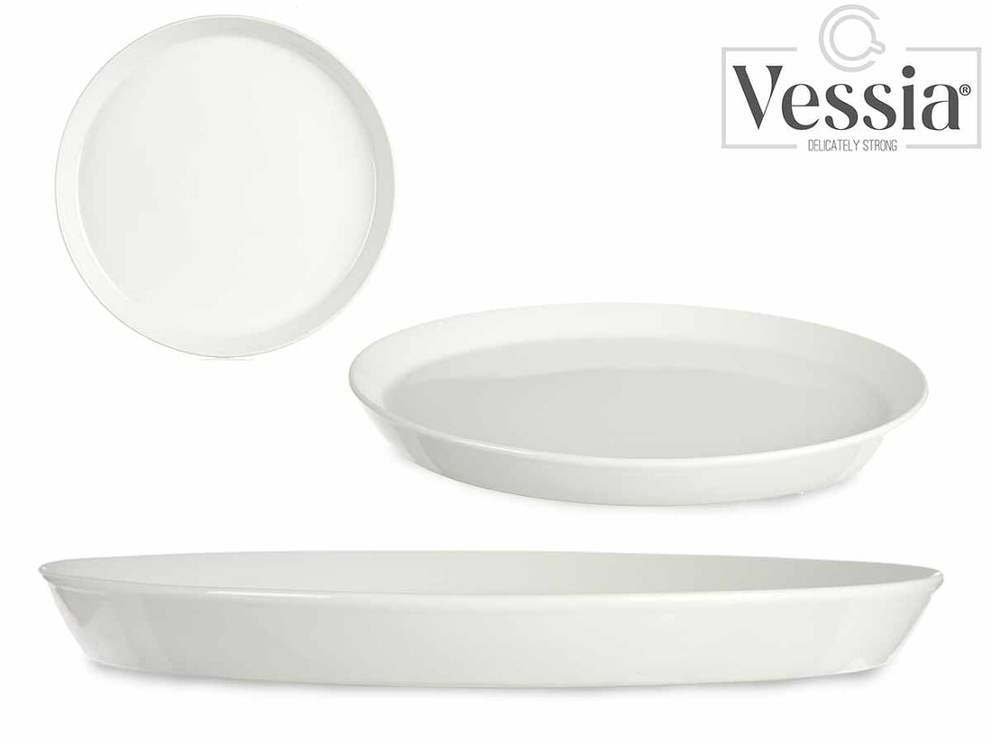 Plato Porcelana Blanco Redondo 22,5Cm