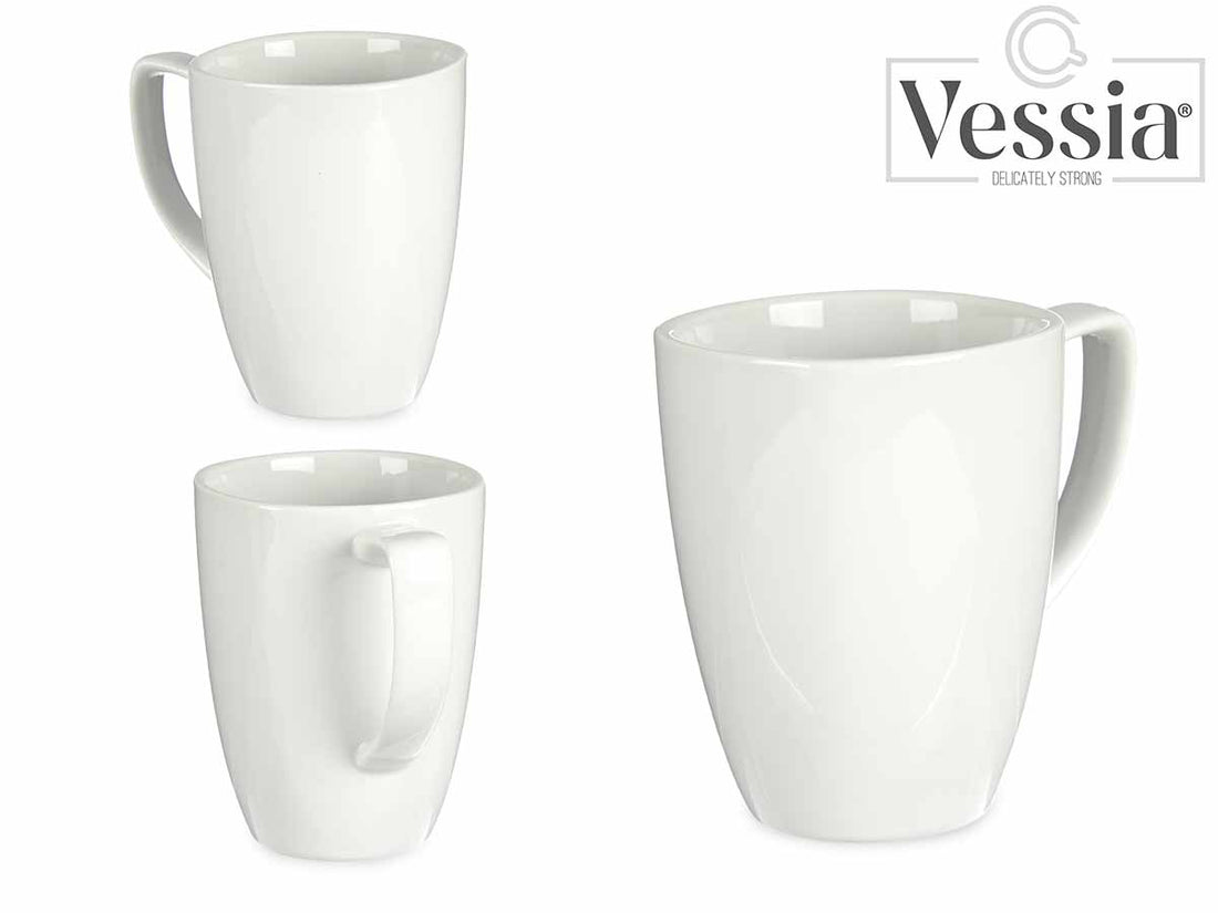 400Ml White Porcelain Mug