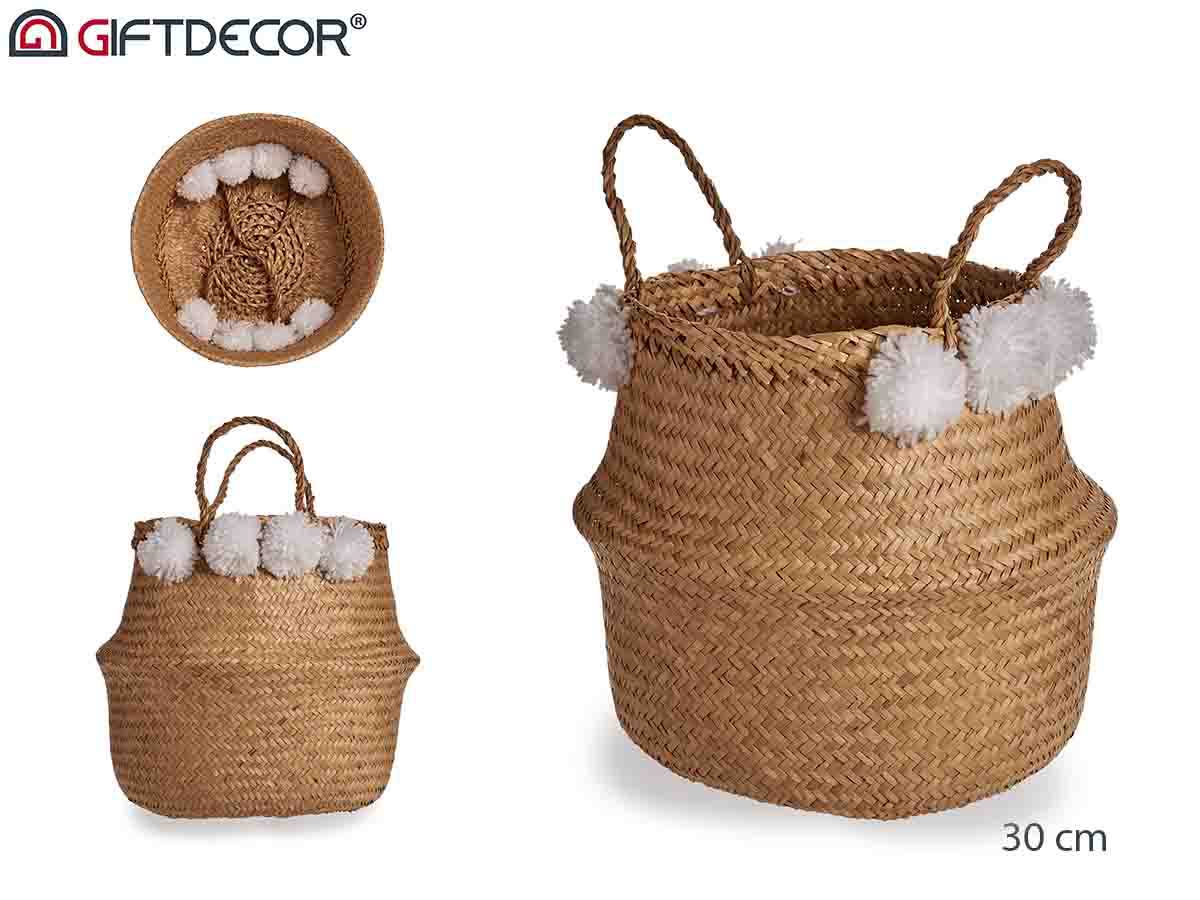 Vientre Natural Cesta Pom Pom 30 cm