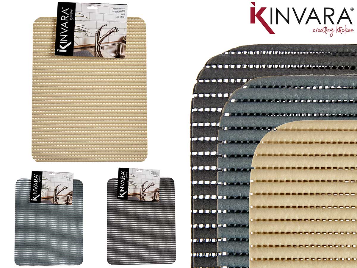 Anti-Slip Mat Set 3 Neutral Colors 32X40Cm