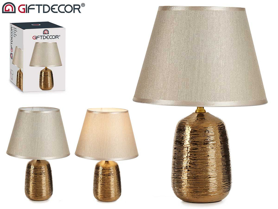 Medium Size Gold Ceramic Lamp