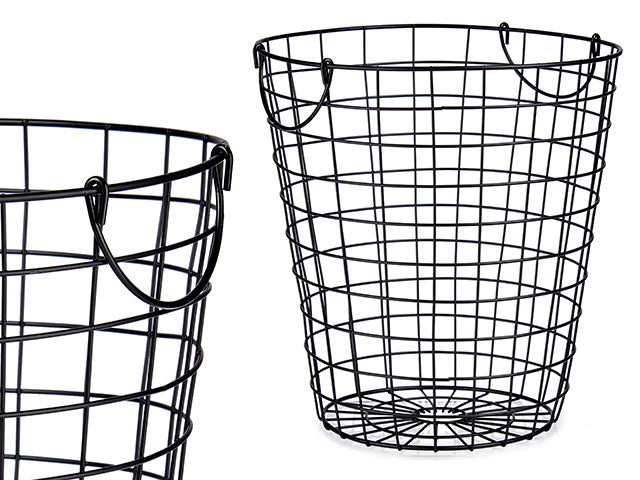 Black Steel Basket