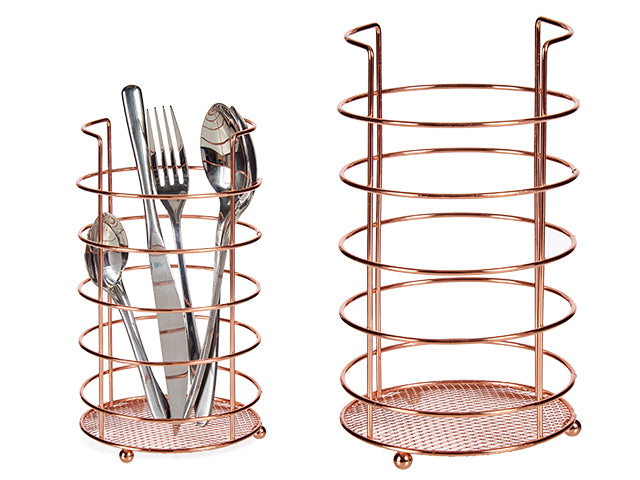 Copper Cutlery Holder