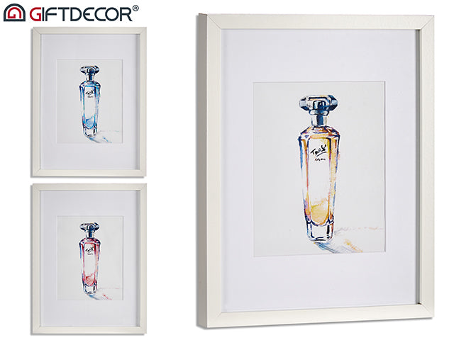 Quadro Decorativo Perfume Comprimento S3 Col 33 x 43 cm