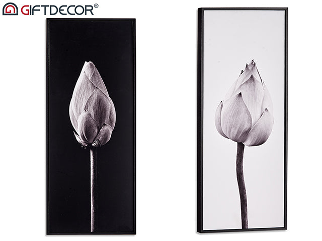 Frame Flor Surt 2 Marco Negro 21 x 51 cm